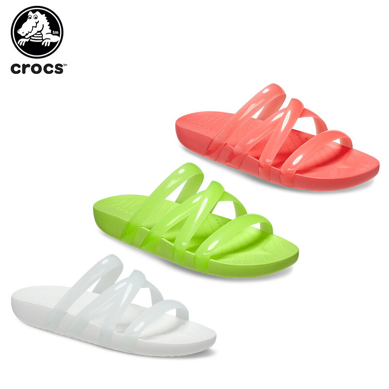 クロックス(crocs) クロックス スプラッシュ グロッシー ストラッピー(crocs splash glossy strappy) レディース/女性用/スライド/サンダル/シューズ