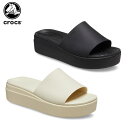 クロックス(crocs) ブルックリン スライド ロー ウェッジ(brooklyn slide low wedge w) レディース/女性用/サンダル/シューズ/厚底