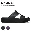 クロックス CROCS ゲッタウェイ プラットフォーム H ストラップ getaway platform h-strap レディース サンダル 女性用 スライド