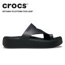 クロックス CROCS サンダル シューズ レディース ゲッタウェイ プラットフォーム トー ループ Getaway Platform Toe Loop 女性 ウィメンズ シューズ 耐水 アウトドア 厚底 ボリュームソール ストラップサンダル 210834(4)