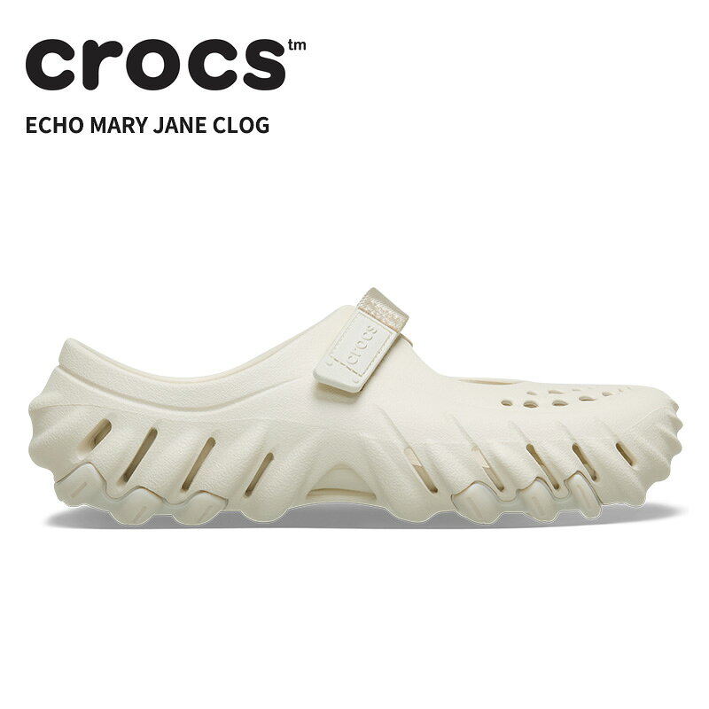 Rakuten - [B]クロックス レディース サンダル CROCS エコー メリージェーン クロッグ Echo Mary Jane Clog サミットホワイト 211996-2md