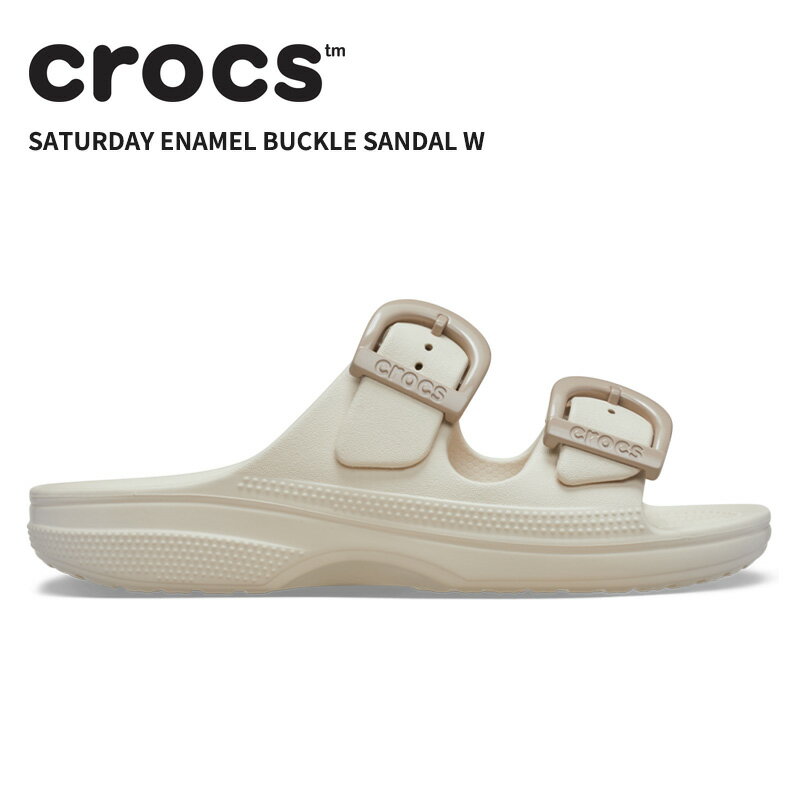 Rakuten - [B]クロックス レディース サンダル CROCS サタデー エナメル バックル サンダル W Saturday Enamel Buckle Sandal W フラッペ 212867-2mc