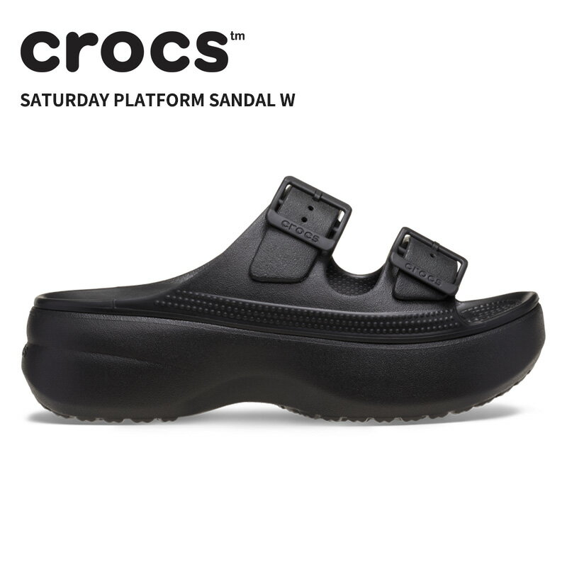 Rakuten - [B]クロックス レディース サンダル CROCS サタデー プラットフォーム サンダル W Saturday Platform Sandal W ブラック 212880-001
