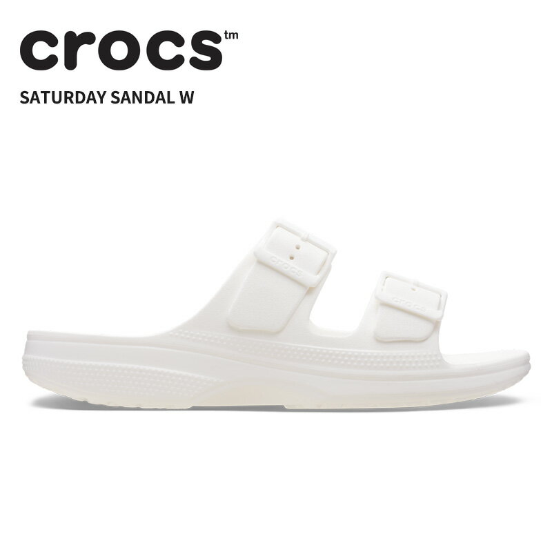 Rakuten - [B]クロックス レディース サンダル CROCS サタデー サンダル W Saturday Sandal W ホワイト 213586-100