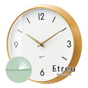 ウォールクロック 【 Etreu 】 スイープ ゴールド 静音 静か 連続秒針 掛時計 シンプル 寝室 おしゃれ アナログ 掛け時計 壁掛け(3)