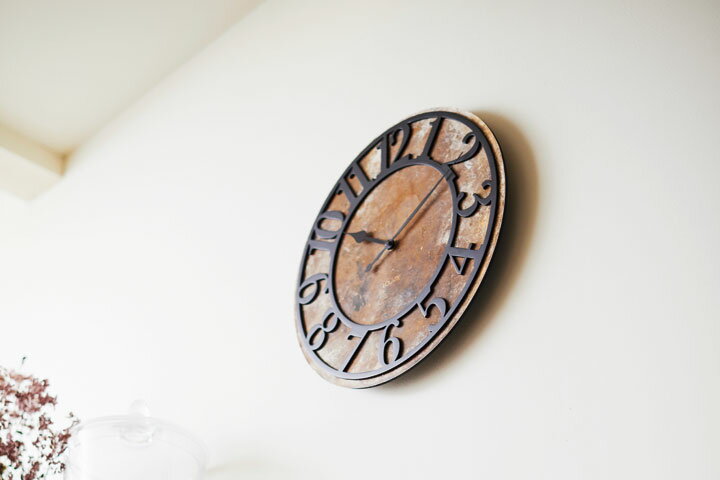 ウォールクロック 【 Musee 】 電波時計 アンティーク ウッド ガラス レトロ 木目調 とけい 掛け時計 壁掛け