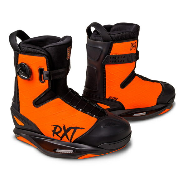 【送料無料】 2023 ロニックス RONIX RXT BOA® BOOTS – INTUITION+ Boot ウェイクボード wakeboard アウトドア outdoor goods グッズ スポーツ マリンスポーツ BOA®を採用するマッシモデル！RONIX独自の Intuition+ 熱成形ライナーとカカトとつま先に搭載されたFlexFormによる最上級の履き心地を実現 世界で人気のレースアップシステムであるBOA® は、2023 年まったく新しいコンセプトでマッシと提携しました。これは、マッシ自身を体現するような最も鮮やかな色彩を使用して作られていることが大きな特徴になっています。ショッキングカラーのRXT ブーツは、ホットオレンジ色の外装にセールクロスX-Pacで構築され、耐久性を犠牲にすることなく、ブーツに軽さと柔軟性を生み出します。RONIX独自の Intuition+ 熱成形ライナーによって最上級の履き心地と、カカトとつま先に搭載されたFlexFormが、究極の柔軟性、快適性、ブーツの耐久性の共存を可能にします。– フレックス –柔らかい ＜1 2 3 4 5 7 8 9 10＞ 硬い– スペック –・マッシプロモデル(ピザボーイピン付）・BOA®フィットシステム・ブレインフレームテクノロジー・フレックスフォーム3D（ヒール＆アンクル）・デュアルインジェクトヒールカウンター・アンクルシールド（かかとブレ防止）・スーパーストラップ採用・Intuition+ 熱成形ライナー・プロソール・外装構造：X-PACセールクロス採用・アルミニュウムロックビーム・スムーススキンライニングサイズUS6-7(24-25cm) / US8(26cm) / US9(27cm) / US10(28cm) / US11(29cm) / US12(32cm)※熟成型成形につきましては、専用オーブンでの成形が必要となります.。弊社ネットストアでの対応はできかねますので、ご了承下さいませ。ご理解いただきました上でのご購入お願い致します。STAFFより一言：Massiのプロモデルブーツです。フィット感、柔軟性など全てにおいて最高級の仕上がりのブーツです。※当店では実店舗でも販売しているため、ご注文いただいた商品が在庫切れの場合もありますのであらかじめご了承ください。 2