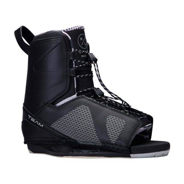 【送料無料】 2024 HYPERLITE Team OT Boots ハイパーライト ブーツ ビンディング アウトドア outdoor goods グッズ　wakeboard ウェイクボード オープントーでありながらハイエンドのライドサポートを提供し、自由度と柔軟性を高める事ができるよう開発されたオープントーブーツ！ 多くの一般的なライダーはブーツを共同使用している場合が多いのを理解し、チームOTブーツはオープントーでありながら、ハイエンドのライドサポートを提供し、自由度と柔軟性を高める事ができるよう開発されています。オープントーのサイズレンジの対応性と快適なフィット感と軽量化の為の新しいロープロプレートシステムを採用し、今まで以上のボート、ブーツ間がより近く感じられるようデザインしています。==特徴==・ロープロプレートシステム・アルミクローインサート・2020新作・ヒールホールドゾーン・デュアルデンシティーEVA・デュアルデンシティーフットパッド・デュアルクイックシンチレースゾーン・ドレインパネル（水抜）サイズ展開・4-8(23-26cm)・7-10.5(25-28.5cm)・10-14(28-32cm)STAFFより一言：チームブーツのオープンモデルです！オープンブーツでありながらホールド性の高さが魅力ですよ！！※当店では実店舗でも販売しているため、ご注文いただいた商品が在庫切れの場合もありますのであらかじめご了承ください。 2