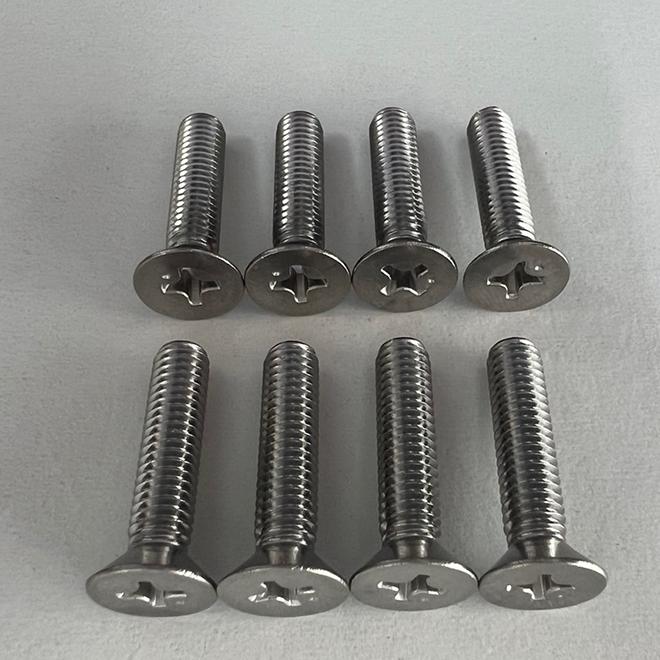 【送料無料】 Flat Head Fin Screw For 8個 