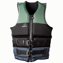 【送料無料】 2024 RONIX Avalon - Women's Yes - US/CA CGA Life Vest - Jade / Black / Grey ロニックス ライフジャケット ライフベスト アウトドア outdoor goods グッズ ウェイクボード wakeboard ウェイクサーフィン wakesurfin PWC スポーツ マリンスポーツ フロントジッパー・2バックルタイプ。適度な運動性を確保しつつ、十分な浮力があり、衝撃吸収力も良いベスト！ 2024年NEWモデル!大人気のCGAタイプベスト。フロントジッパー・2バックルタイプ。適度な運動性を確保しつつ、十分な浮力があり、衝撃吸収力も良い。シンプルなデザインでどんなアウトフィット合わせやすい。– スペック –・US/CA沿岸警備隊認証ベスト・マンハッタンテーラーメイドフィット・2対1フォーム・延長されたレングス・立体円筒形構造・2方向ストレッチネオプレーン採用・耐水性ライナー採用・クッションフォーム採用・サポーティブフォーム採用・サポーティブフォームネオプレン素材とはネオプレン素材とは合成ゴム素材の1つで、耐熱性と耐寒性、クッション性等,様々な要素で優れている素材です。ネオプレン素材のメリット伸縮性とクッション性があります。耐摩耗性破れにくく傷もつきにくい優れた耐久性があり、長く美しい状態を保つことが出来ます。耐水性・耐候性水に強く、洗うことも出来る素材です。- Size -Small 33"-36" (84cm-91cm)Medium 36"-39" (91cm-99cm)Large 39"-42" (99cm-107cm)X-Large 42"-45" (107cm-114cm)※ 米国メーカーサイズ参照STAFFより一言：厚めで高クオリティーなライフベスト。 ニューモデルのベストをぜひ着用してみて下さい。※当店では実店舗でも販売しているため、ご注文いただいた商品が在庫切れの場合もありますのであらかじめご了承ください。 2