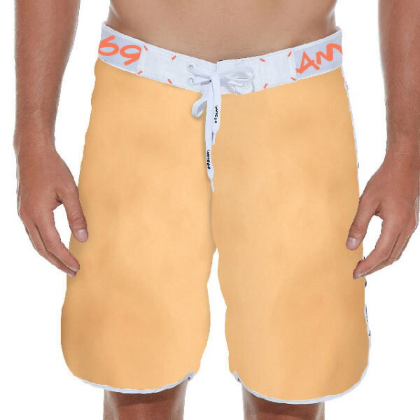 【メール便送料無料】SSLPLN-OR 柄アプリコット 69スラム 69slam メンズ ミディアム丈 サーフパンツ ボードショーツ 海パン アウトドア outdoor goods グッズ サーフィン ウェイクボード ウェイクサーフィン surfin wakeboard wakesurfin