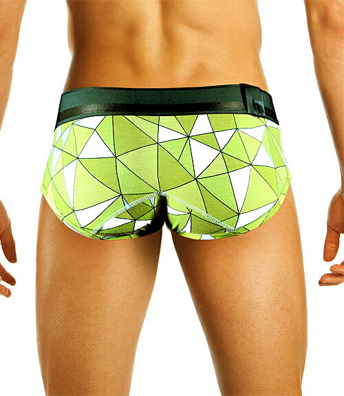 MOSMANN BLACK LABEL YELLOW ABSTRACT PRINT BRIEF SXL 3