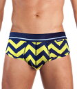 MOSMANN LUXE Yellow/Navy Brief S/XL　　/12時まで　あす楽対応（土日祝祭日を除く）