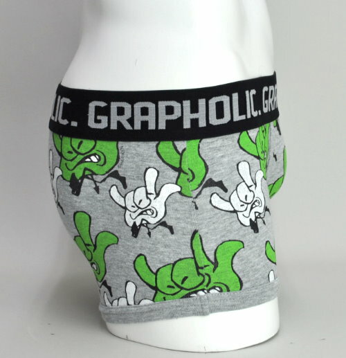GU005　GRAPHOLIC　プリントローライズボクサー　ML