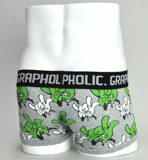 GU005　GRAPHOLIC　プリントローライズボクサー　ML