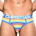 (アンドリュークリスチャン）ANDREW CHRISTIAN Sunset Stripe Mesh Brief w/ Almost Naked XS,S,M,L,XL /12時まで あす楽対応（土日祝祭日を除く）