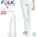 ブーツカットパンツ フォーク ワコール HI300 女性用 ストレッチ スラックス ズボン 制電 防縮 防汚 吸汗 透け防止 抗菌 防臭 SEK 医療 看護師 ...