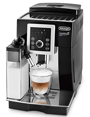 【スタンダードモデル】デロンギ(DeLonghi)コンパクト全自動コーヒーメーカー ブラック マグニフィカ S カプチーノ スマート 自動