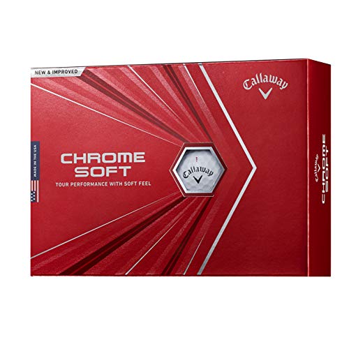 Callaway(キャロウェイ) ゴルフボール CHROME SOFT 2020年モデル 1ダース12個入り ホワイト 6421257120044