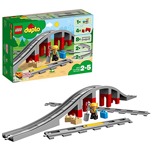 レゴ(LEGO)デュプロ あそびが広がる 鉄道橋とレールセット 10872 おもちゃ ブロック プレゼント幼児 赤ちゃん 電車 でんしゃ 男の子