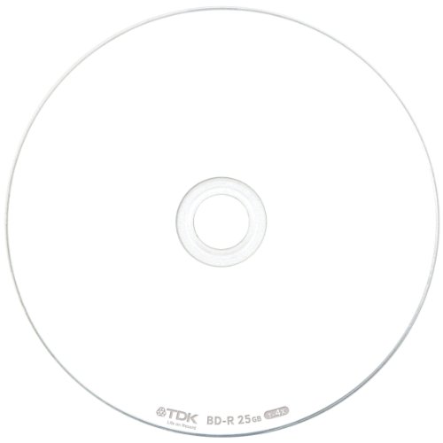 TDK Ͽ���ѥ֥롼�쥤�ǥ����� BD-R 25GB 1-4��® �ۥ磻�ȥ磻�ɥץ�󥿥֥� 20�� 5mm����ॱ���� BRV25PWB20A