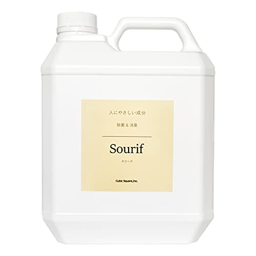 除菌スプレー Sourif (スリーフ) 詰め替え用 4000ml 除菌 消臭 ウイルス 菌 花粉 ディフューザー 200ppm 無臭