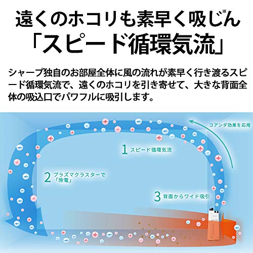 シャープ 加湿 空気清浄機 プラズマクラスター 7000 空気清浄 23畳 ブラウン KC-J50-CH 薄型デザイン 花粉 静電気抑制 PM2