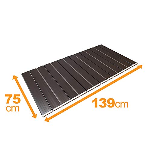 クロスワン 楽天市場店の東プレ 折りたたみ 風呂ふた ブラウン 幅75×長さ139cm Ag+配合 抗菌加工 日本製 L14｜アングル2