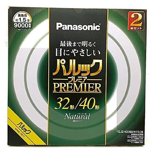 プレミア・ナチュラル色 32形+40形 2本入 FCL3240ENWHF32K・・Size:32形+40形 2本入Style:プレミアColor:ナチュラル色・光色:ナチュラル色・種別:32形+40形 2本入・口金:G10q・定格寿命 :9000時間・手芸などの細かい手作業におすすめ光色：ナチュラル色 種別：32形＋40形 2本入