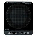 アイリスオーヤマ IHコンロ 1口 IHクッキングヒーター 1400W 卓上 デザイン IHK-T37-B ブラック