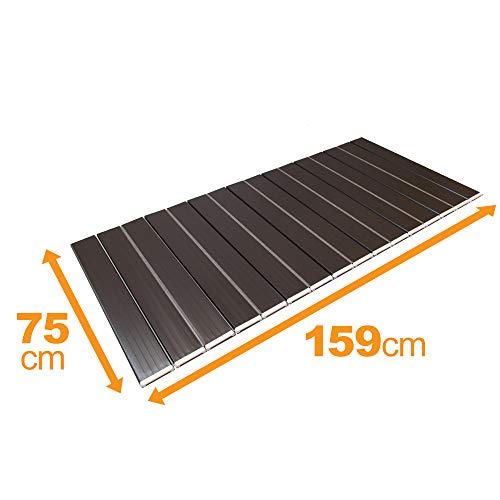 クロスワン 楽天市場店の東プレ 折りたたみ 風呂ふた ブラウン 幅75×長さ159cm Ag+配合 抗菌加工 日本製 L16｜アングル2