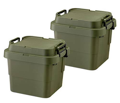 乐天商城 - リス 収納ボックス スタッキング トランクカーゴ グリーン 30L 日本製 TC-30S 2個セット