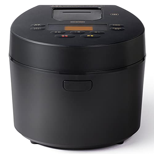 アイリスオーヤマ IH炊飯器 5.5合 IH式 50銘柄炊き分け機能 極厚火釜 ヘルシーメニュー 低温調理機能 パン ケーキ機能 ブラック RC