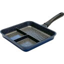和平フレイズ 3面フライパン トリプルパン 24×24cm ふっ素樹脂加工 PFOAフリー IH・ガス ひるもぐ RB-2906