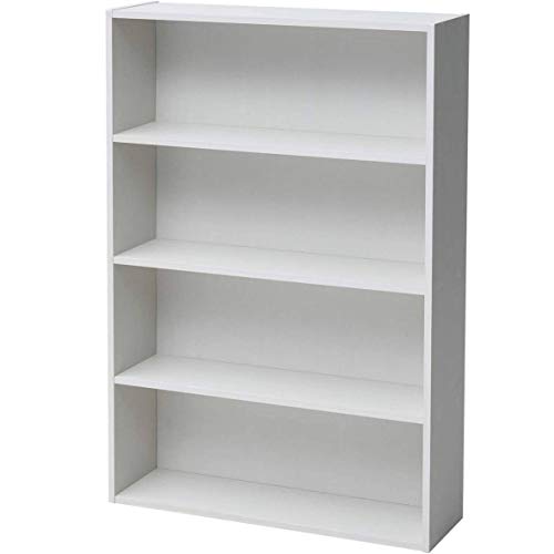 樂天商城 - 山善(YAMAZEN) 文庫本収納ラック 本棚 幅60×奥行17×高さ89cm? ホワイト 木目調 CMCR-9060(JW)