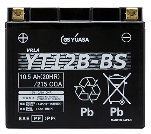 GS YUASA [ ジーエスユアサ ] シールド型 バイク用バッテリー YT12B-BS