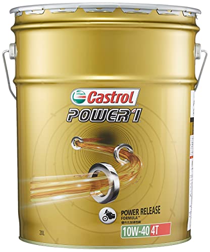樂天商城 - カストロール エンジンオイル POWER1 4T 10W-40 20L 二輪車4サイクルエンジン用部分合成油 MA2 Castrol