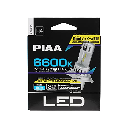 PIAA �إåɥ饤��/�ե��������� LED 6600K �ҥ���ȥ����顼�쥹������-����������ɥ��꡼���ӥǥ奢��ϥ��ӡ������ 1