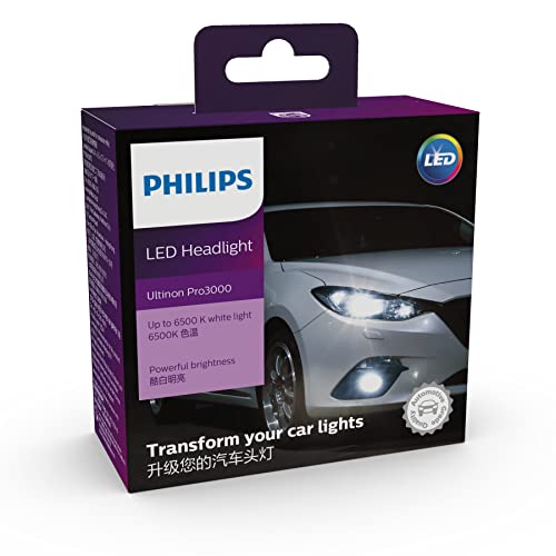 フィリップス ヘッドライト フォグランプ LED HB3/HB4 バルブ 6500K 車検対応 PHILIPS 11005U3000X2 【】