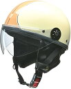 リード工業(LEAD) バイク用ハーフヘルメット O-ONE(オワン) アイボリー/ブラウン - フリー(57-60cm未満)