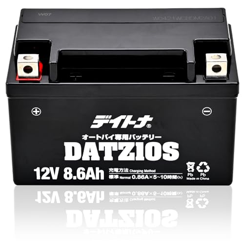 【 】 デイトナ(Daytona) バイク用 バッテリー 12V 密閉型 ゲルタイプ メンテナンスフリー 液入り充電済み DATZ10S