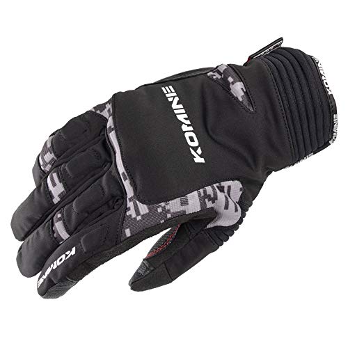 コミネ(KOMINE) バイク用 ウインターグローブ-カルタゴ Black/Digital C S GK-801 1010 秋冬春向け 防水 防