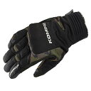 コミネ(KOMINE) バイク用 ウインターグローブ-カルタゴ Black/Wood Camo S GK-801 1010 秋冬春向け 防水 防