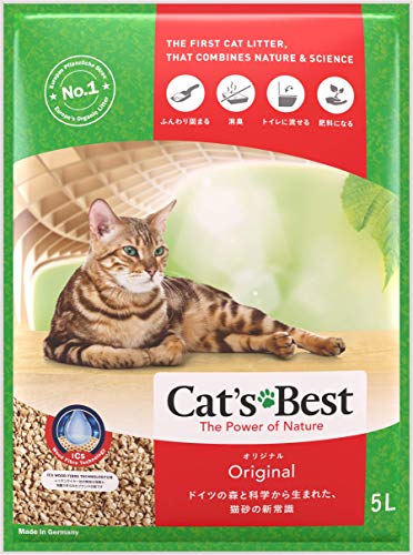 Cat's Best キャッツベスト オリジナル 5L × 8袋 猫砂 5L×8袋 (ケース販売)