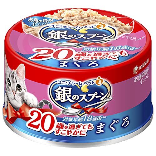 銀のスプーン 缶 20歳を過ぎてもすこやかに まぐろ 70g×48個セット