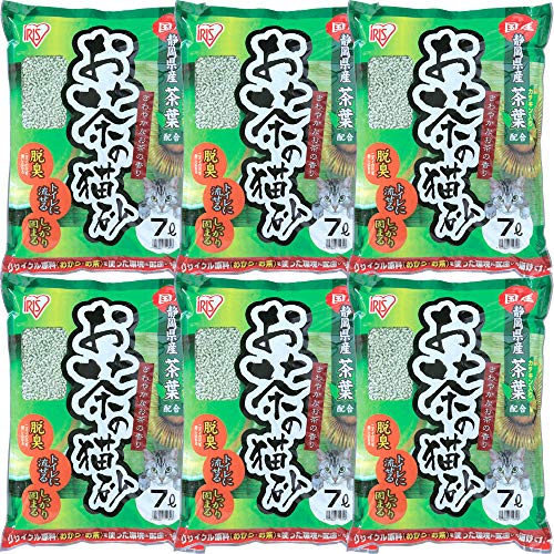 アイリスオーヤマ お茶の猫砂 7L×6袋 (まとめ買い) 1