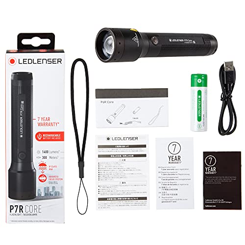 Ledlenser(レッドレンザー) P7R Core LEDフラッシュライト USB充電式 502181 [日本正規品] black 小 2
