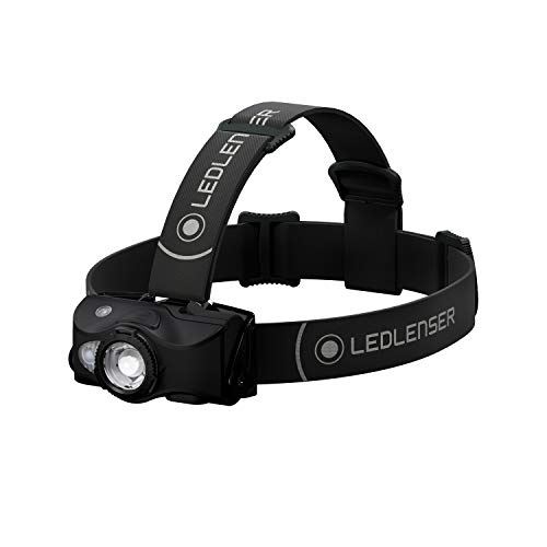 Ledlenser(レッドレンザー) 防水機能付 MH8 ブラック LEDヘッドライト 釣り USB充電式 [日本正規品]