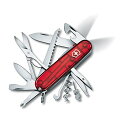 VICTORINOX(ビクトリノックス) ハントマンライト トランスルーセントレッド 多機能 ナイフ 防災グッズ 登山 ハイキング キャンプ は