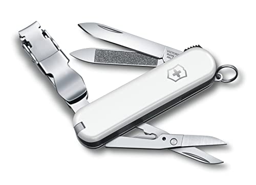 VICTORINOX(ビクトリノックス) ネイルクリップ 580 ホワイト 爪切り つめきり つめそうじ付き つめやすり搭載 8機能 ステンレス